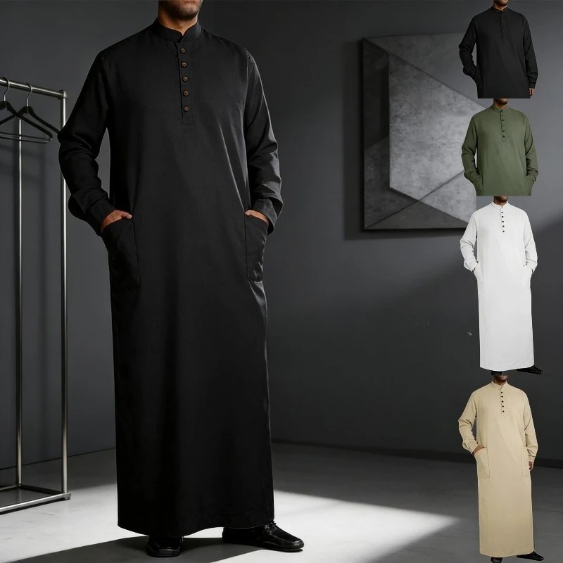 Arabic Formal Wear Men - Arabic Thobe for Men Long Stand