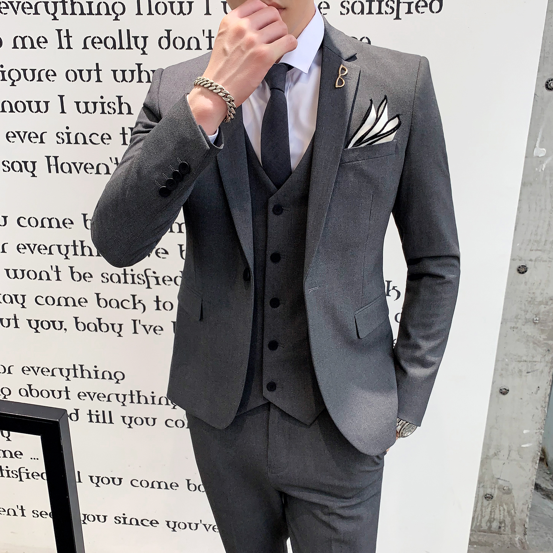 Men Formal Wear Options - Three-piece suit men's formal wear professional