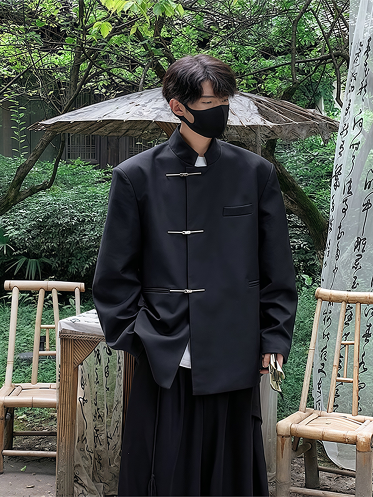 New Chinese Sle Stand Collar S - Men'S Formal Wear For Engagement ulasan dan harga