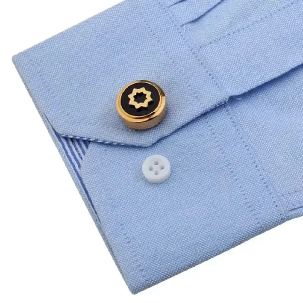 Round Cufflinks High-end Simpl - High End Men'S Formal Wear ulasan dan harga