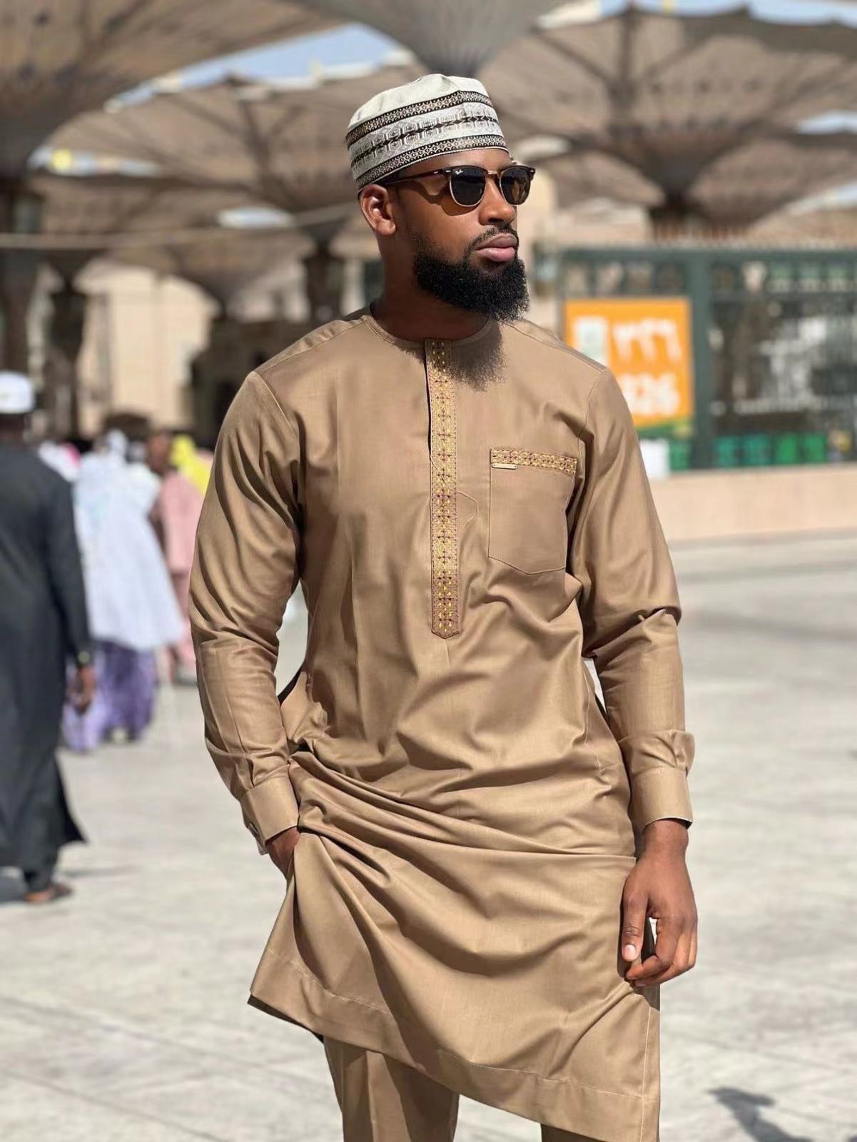 Embroidered Muslim Two Piece S - Men'S Ethnic & Formal Designer Wear Studio S ulasan dan harga