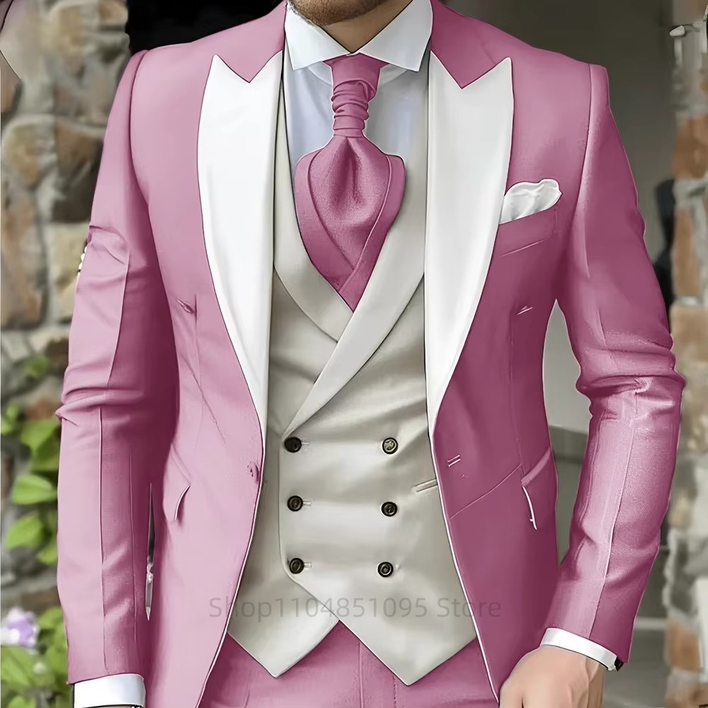 Men's Suits Elegant Pointed Co - Men'S Formal Dinner Wear ulasan dan harga