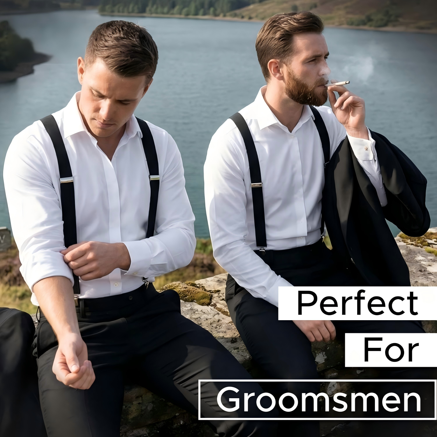 These Y-back suspenders are a  - Suspender Clip Formal ulasan dan harga