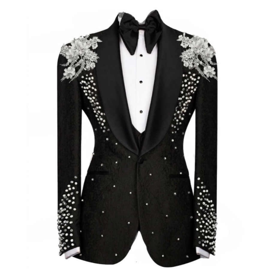 Sparkly Crystals Suit For Men  - Men'S Formal Dinner Wear ulasan dan harga