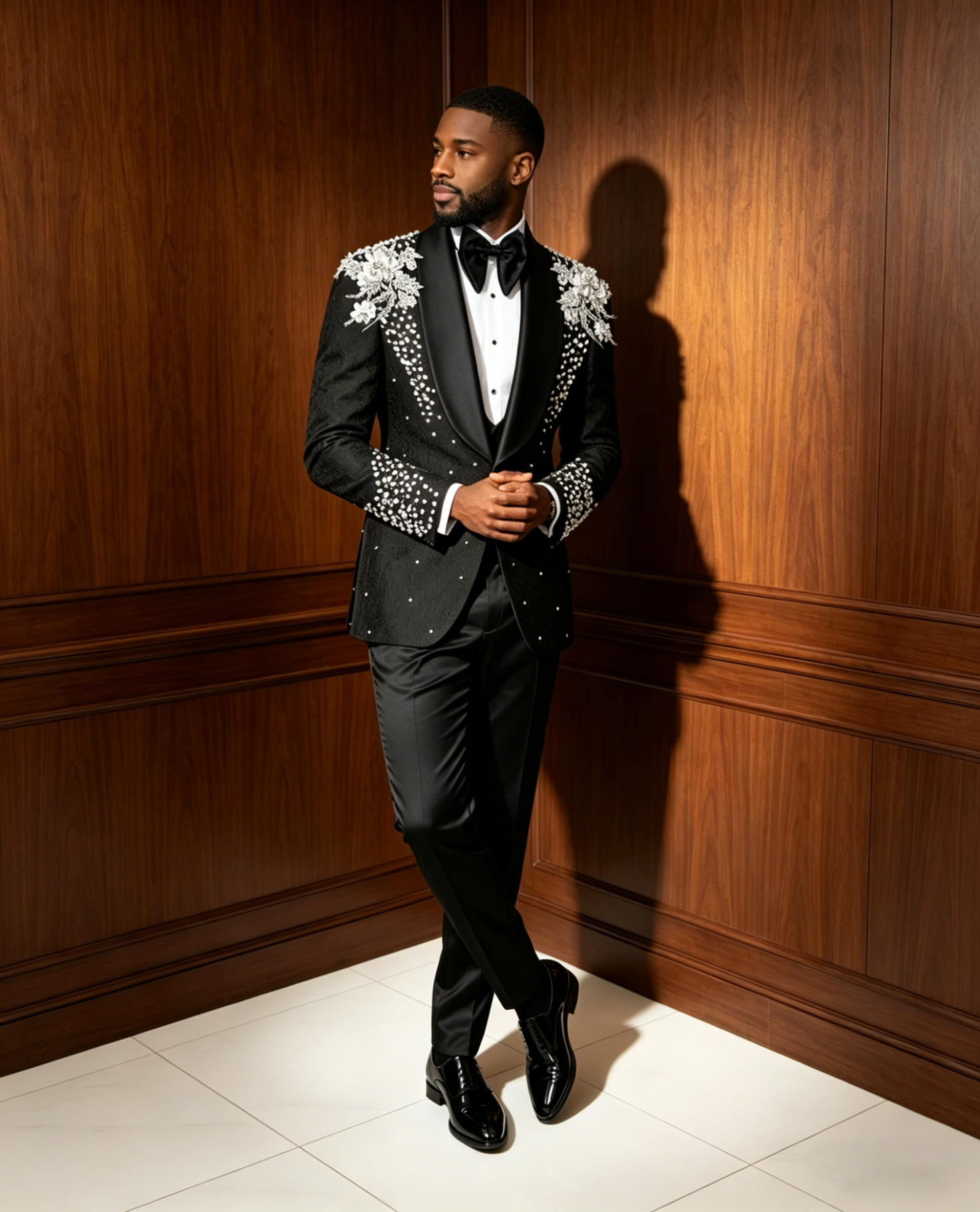 Sparkly Crystals Suit For Men  - Men'S Formal Dinner Wear ulasan dan harga