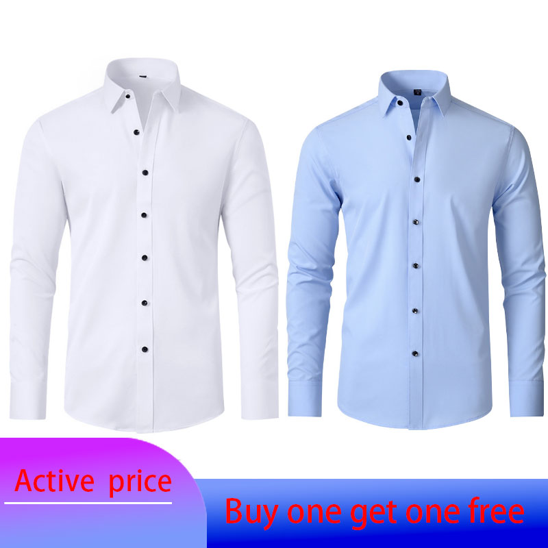 6XL Men's fashion long-sleeved - Large Men Formal Wear ulasan dan harga