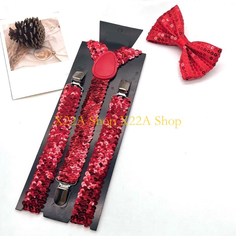 Unique Shining Suspenders Bowt - Suspender Clip Formal ulasan dan harga