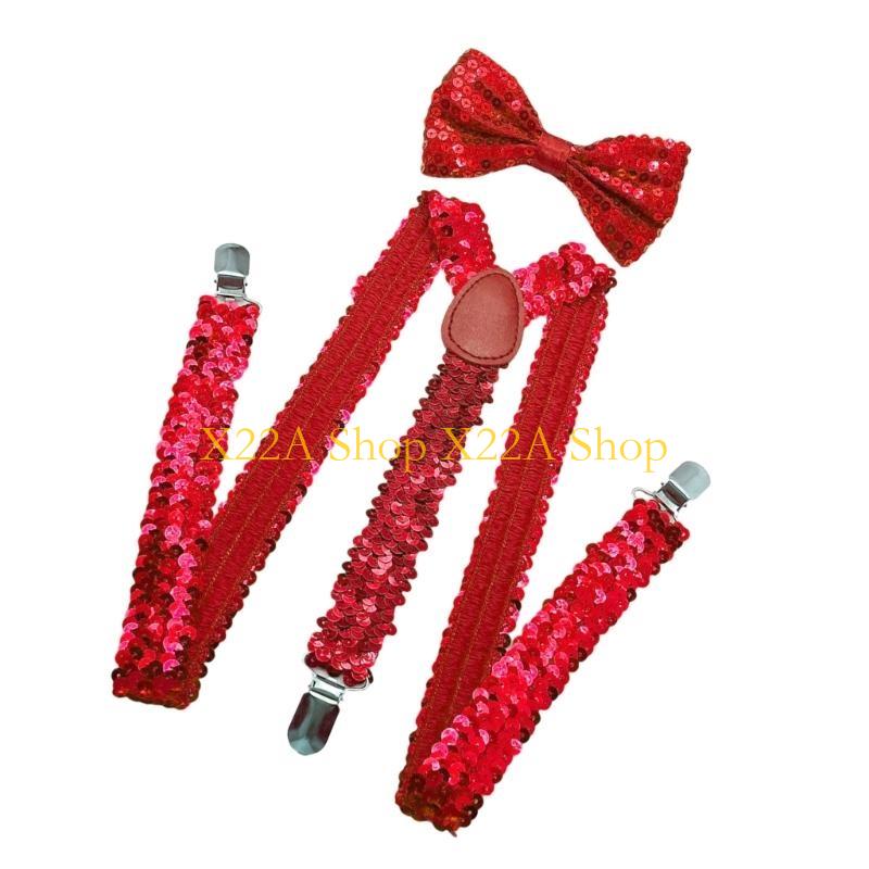 Unique Shining Suspenders Bowt - Suspender Clip Formal ulasan dan harga