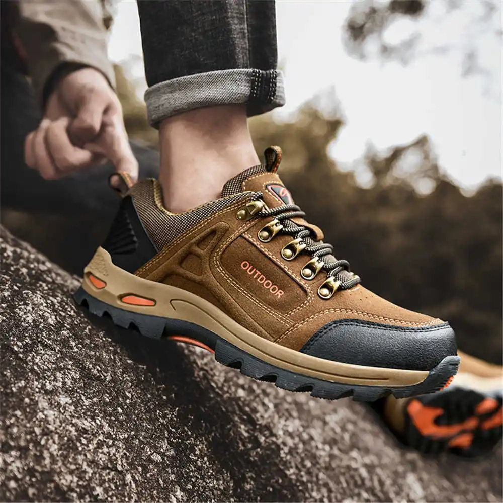 Non-slip Lace Up Hiking Tennis - Khaki Formal Wear Men ulasan dan harga