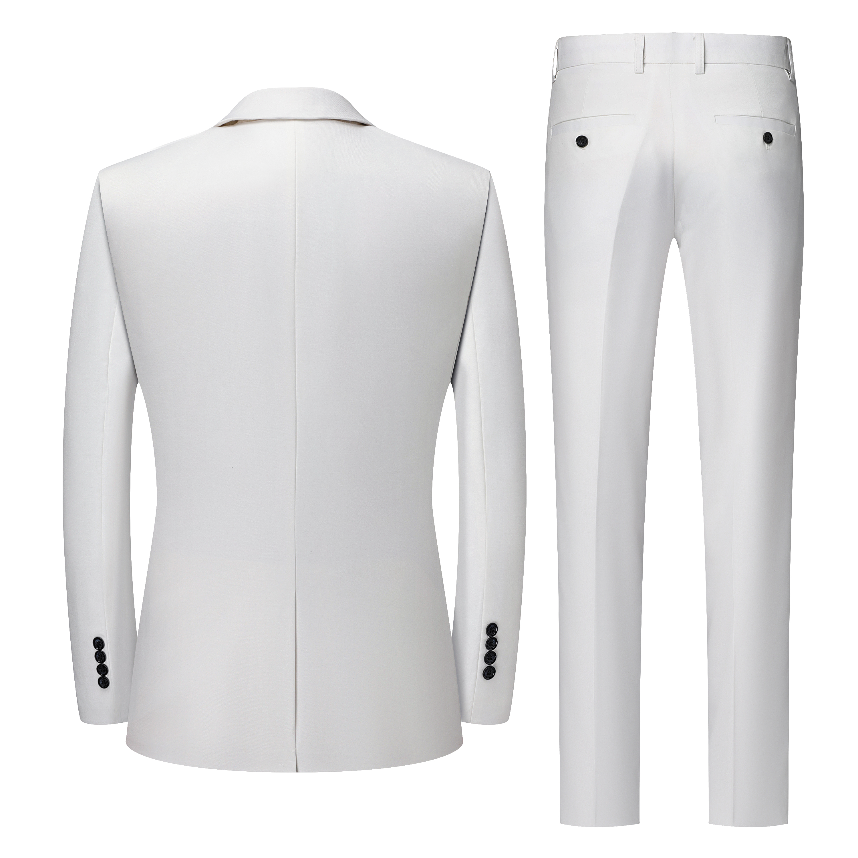 Men's White High-End Suit Two- - High End Men'S Formal Wear ulasan dan harga