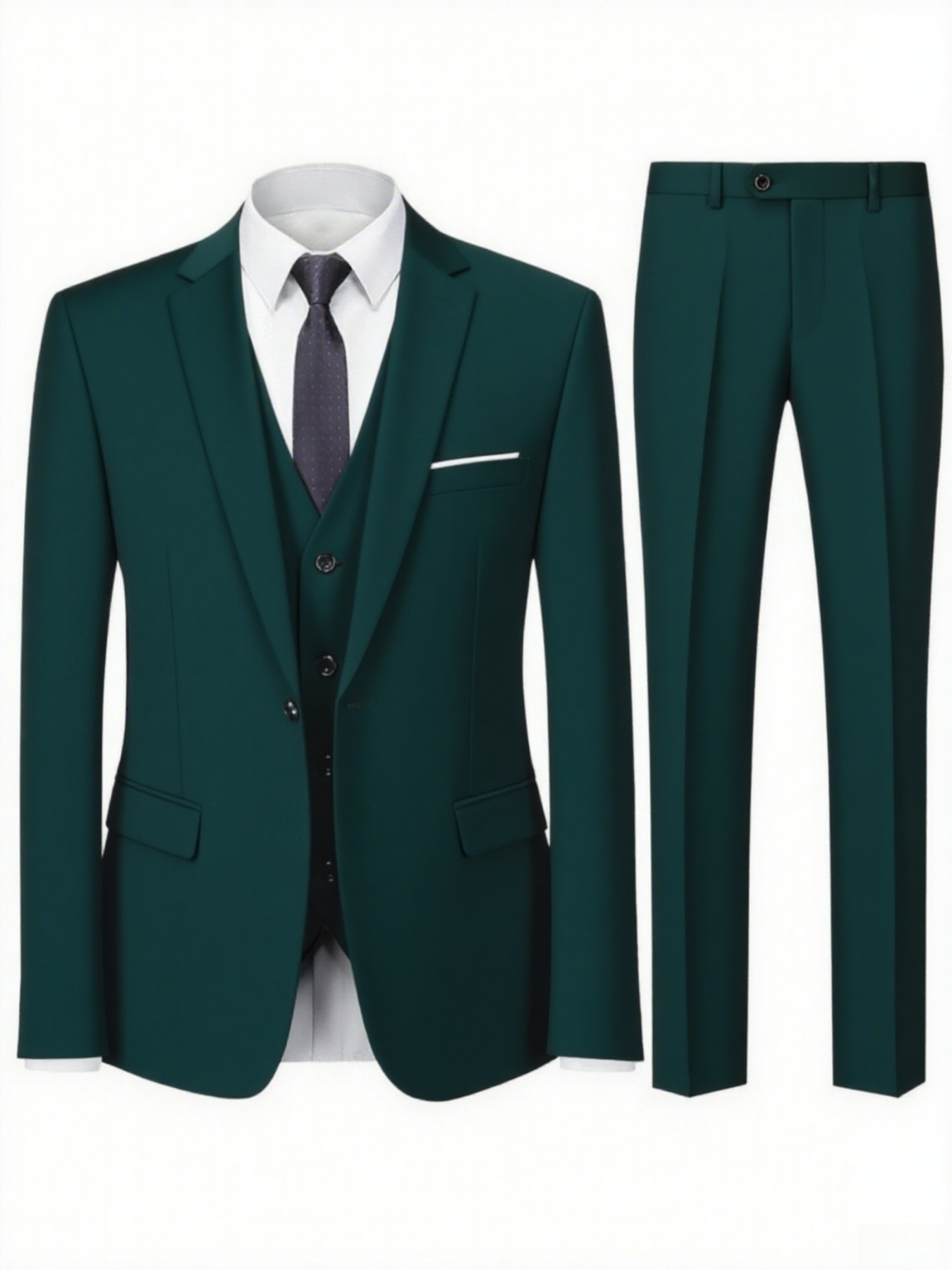 2pcs Men's All-Season Suit Set - Men'S Formal Dinner Wear ulasan dan harga