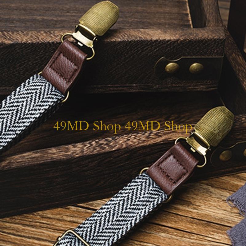 49MD Men's Suspenders Strap wi - Suspender Clip Formal ulasan dan harga