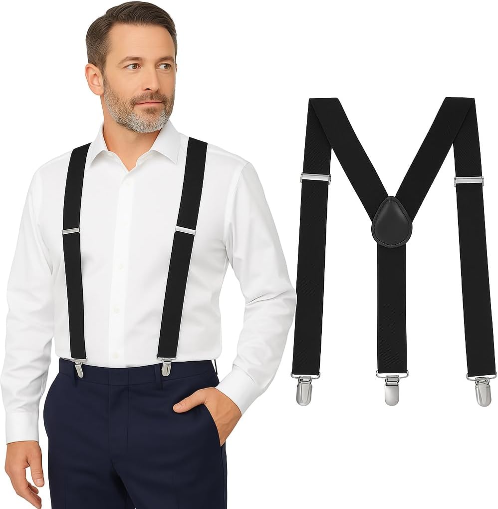 Father's Day Gift Heavy Duty Y - Suspender Clip Formal ulasan dan harga