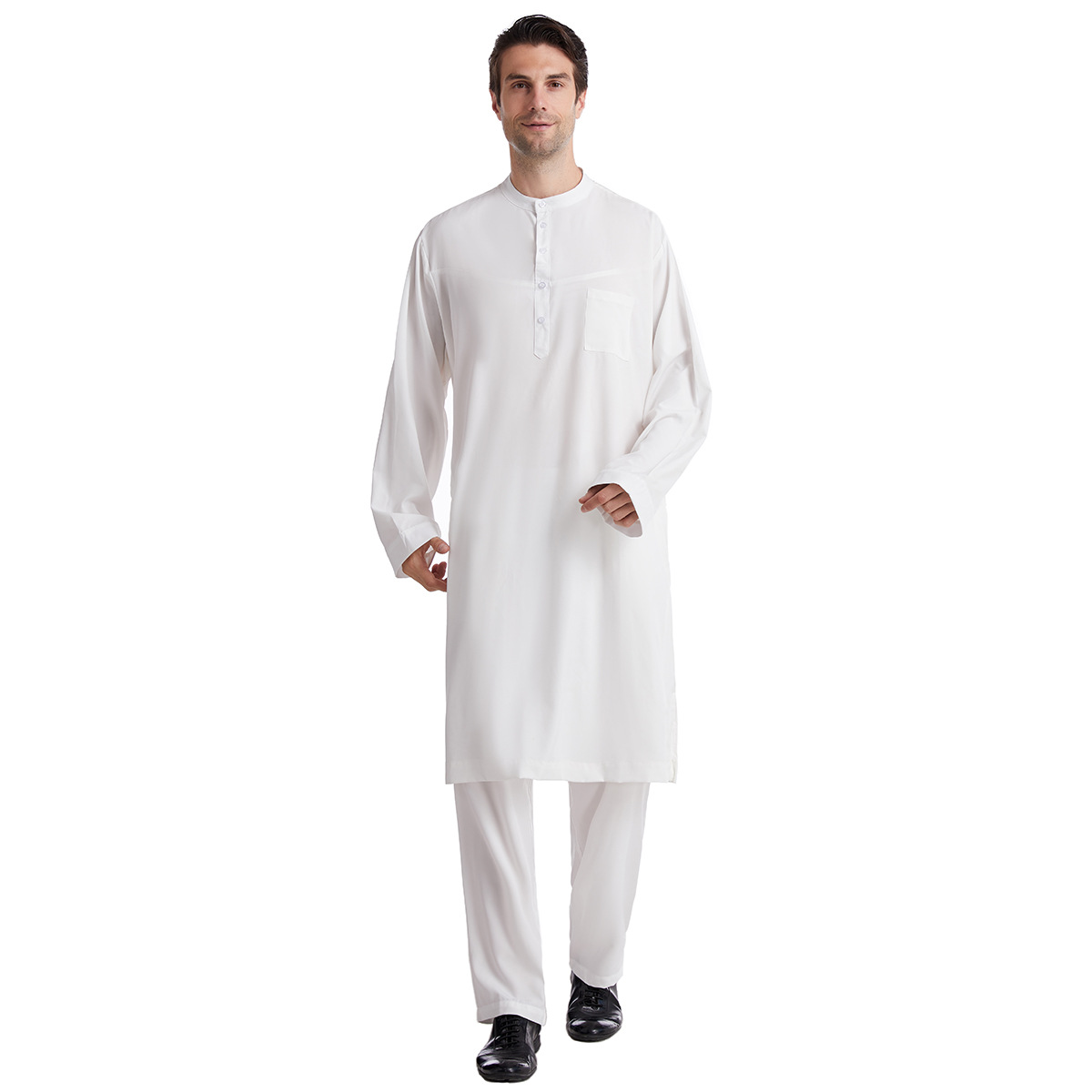 Muslim Men Jubba Thobe 2 Pice  - Arabic Formal Wear Men ulasan dan harga