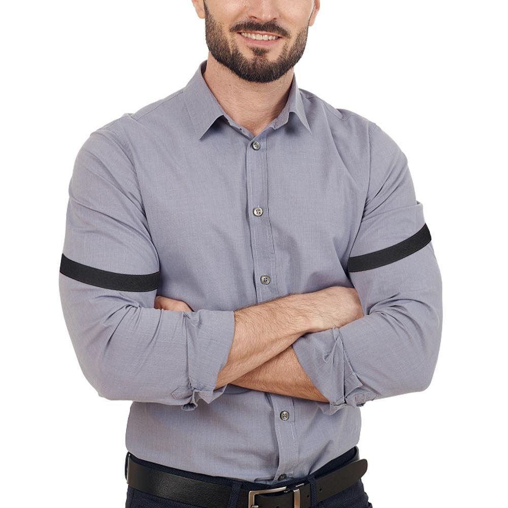Elastic Shirt Armbands Garter  - Suspender Clip Formal ulasan dan harga