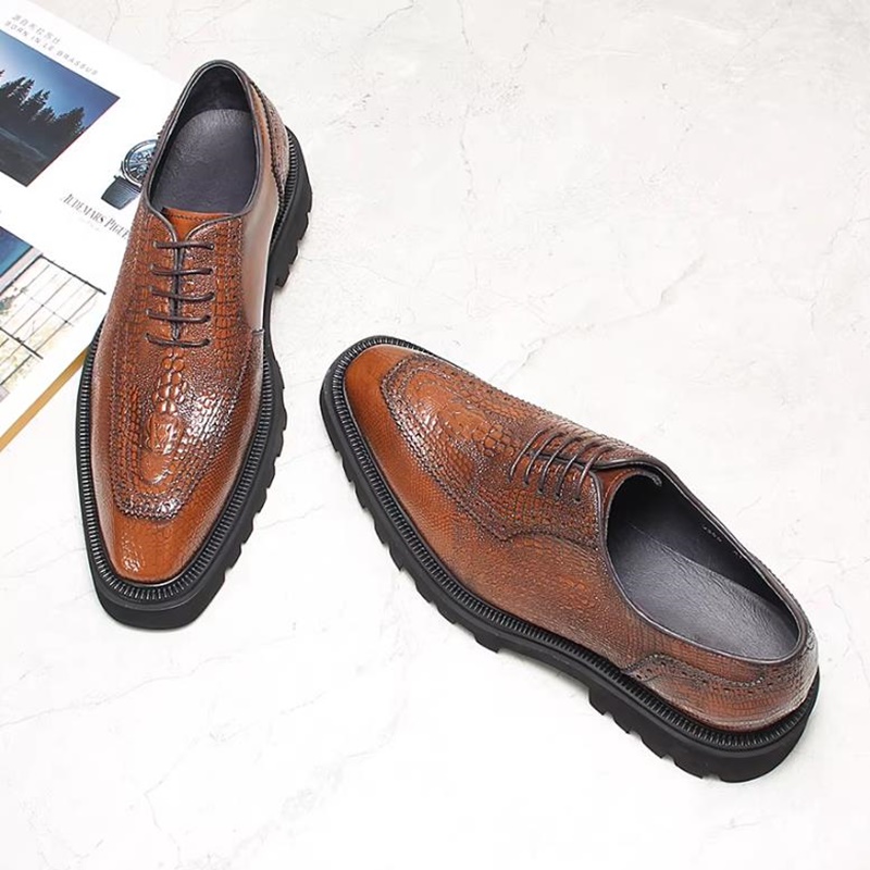 High-end Crocodile-pattern Lea - High End Men'S Formal Wear ulasan dan harga