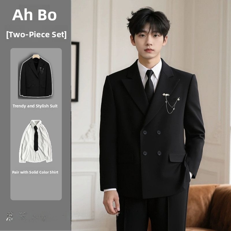 Bla Double-Breasted Suit Set f - Men'S Formal Wear For Engagement ulasan dan harga