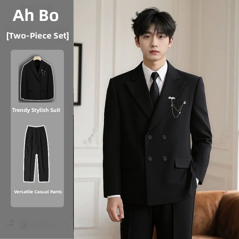 Bla Double-Breasted Suit Set f - Men'S Formal Wear For Engagement ulasan dan harga