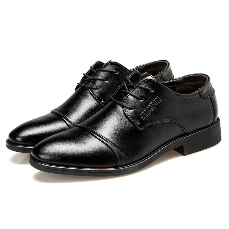 Large-sized men's leather shoe - Large Men Formal Wear ulasan dan harga