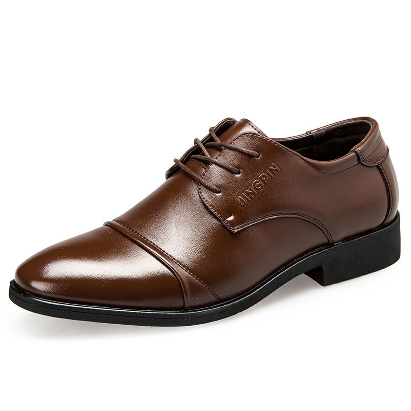 Large-sized men's leather shoe - Large Men Formal Wear ulasan dan harga