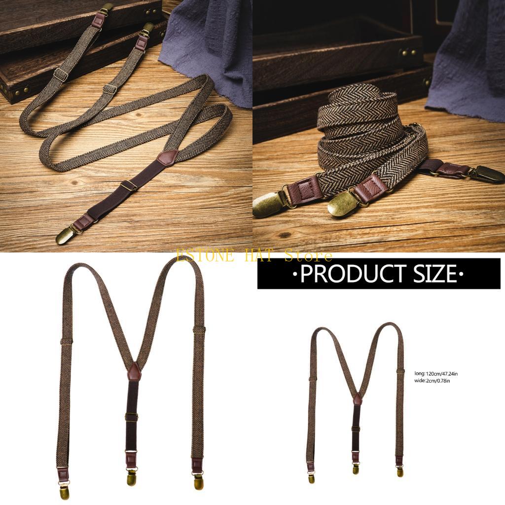 49MF 3 Clip Men Suspenders Ela - Suspender Clip Formal ulasan dan harga