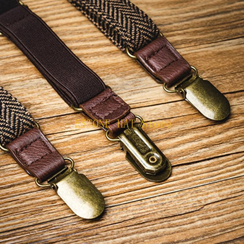 49MF 3 Clip Men Suspenders Ela - Suspender Clip Formal ulasan dan harga