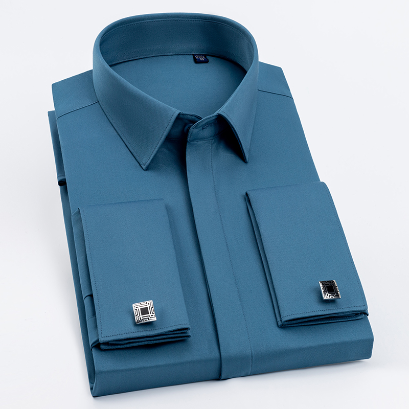 Men's French cufflinks shirt,  - High End Men'S Formal Wear ulasan dan harga