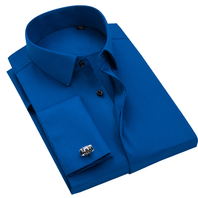 Men's French cufflinks shirt,  - High End Men'S Formal Wear ulasan dan harga