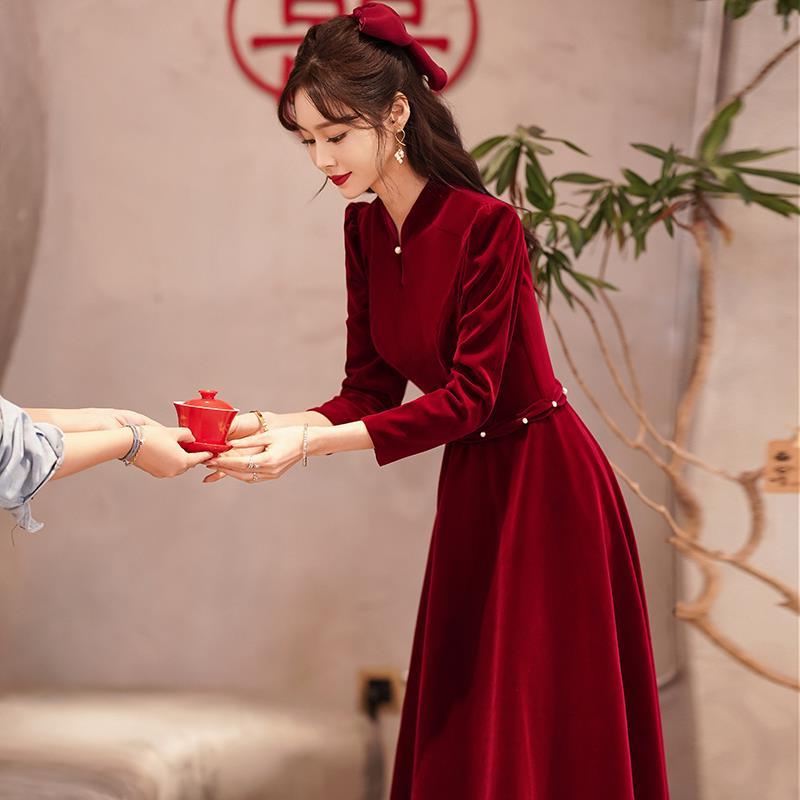 Ele Red Velvet Dr Wedding Dr E - Men'S Formal Wear For Engagement ulasan dan harga