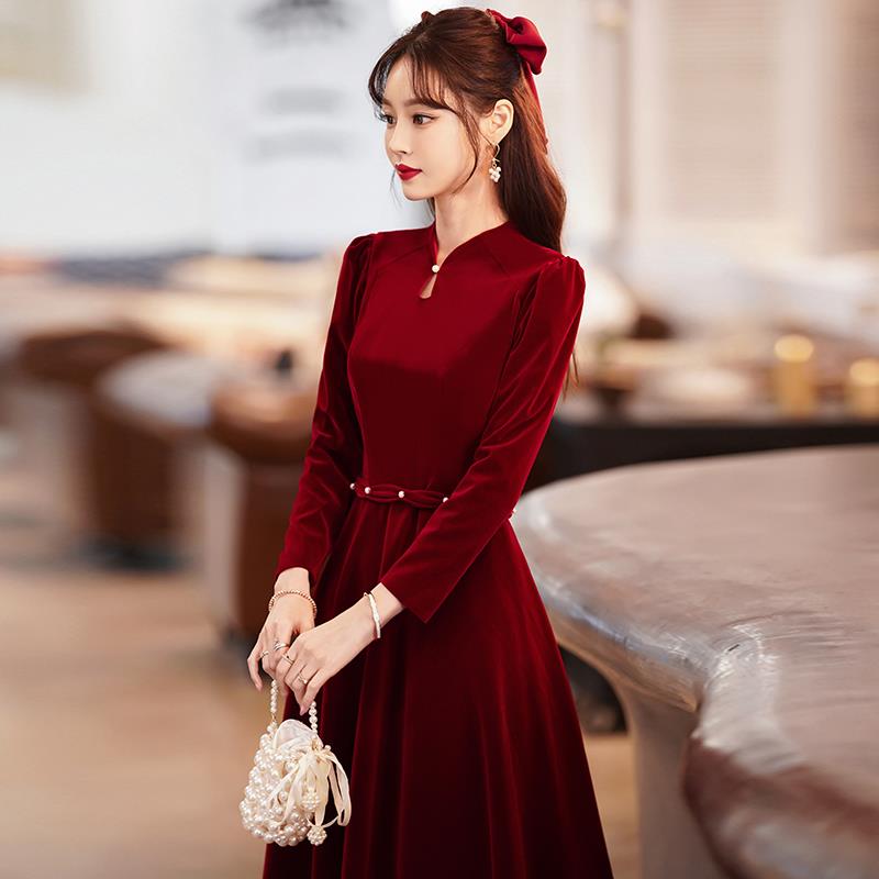 Ele Red Velvet Dr Wedding Dr E - Men'S Formal Wear For Engagement ulasan dan harga