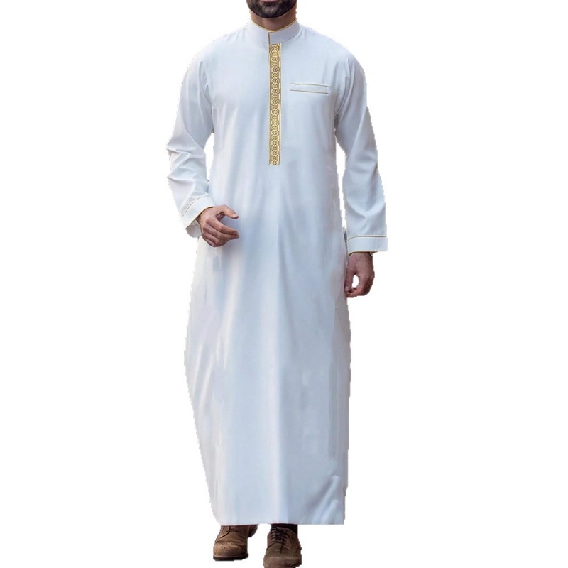 Arabic Mens Thobe Embroidered  - Arabic Formal Wear Men ulasan dan harga