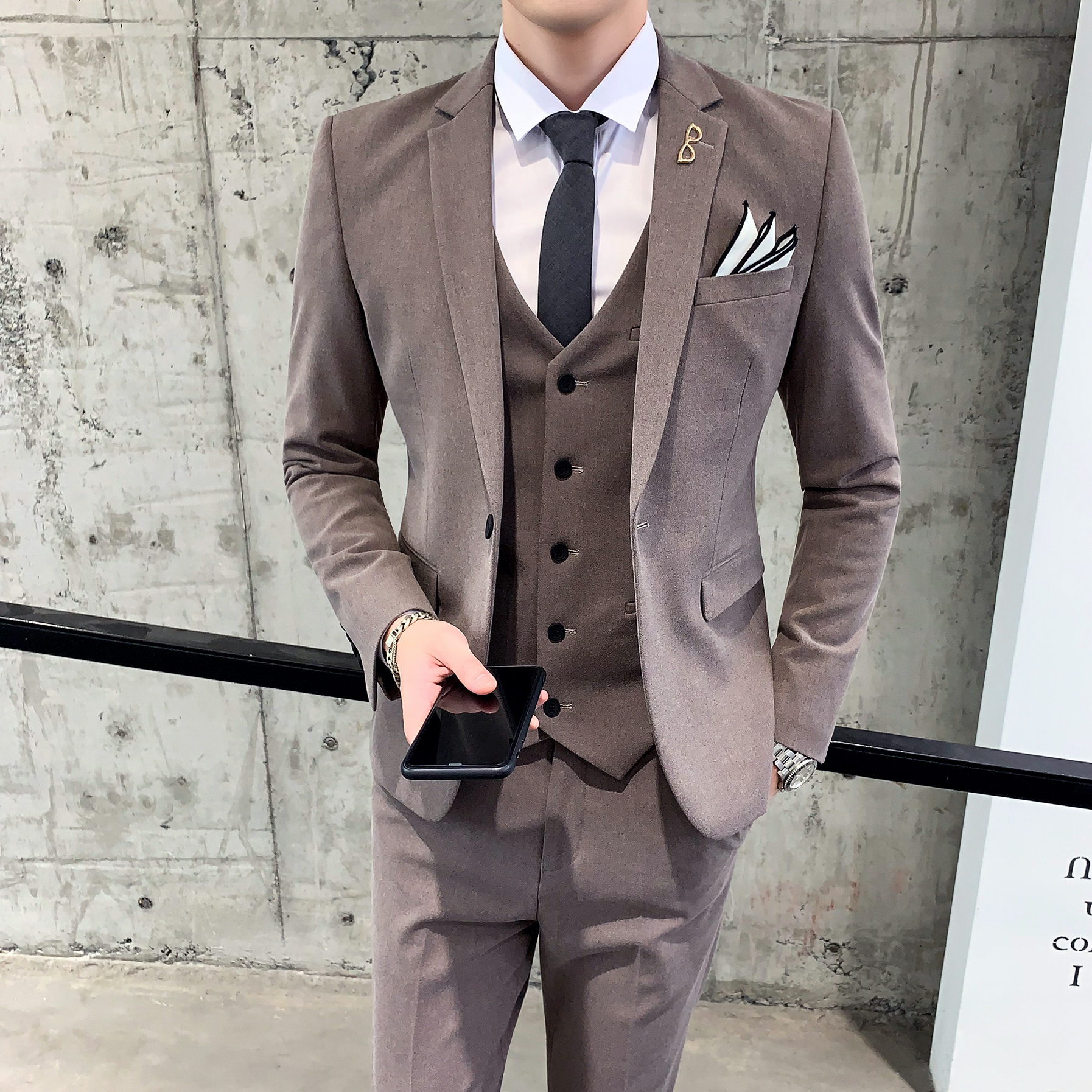 Three-piece suit men's formal  - Men Formal Wear Options ulasan dan harga