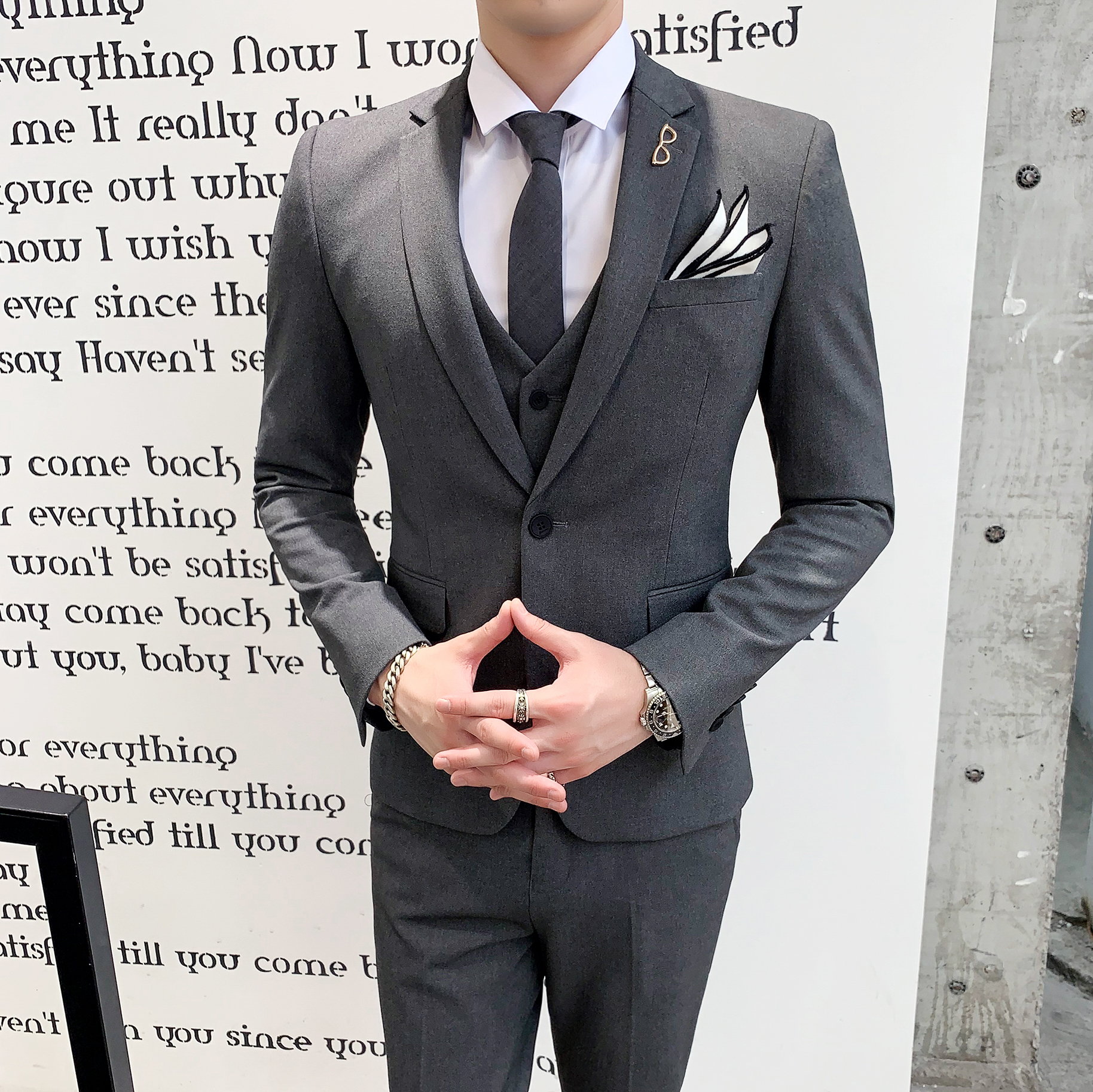 Three-piece suit men's formal  - Men Formal Wear Options ulasan dan harga