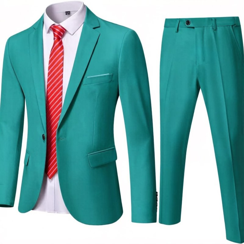 ( Blazer + Pants ) Men's 2 Pie - Men'S Formal Dinner Wear ulasan dan harga