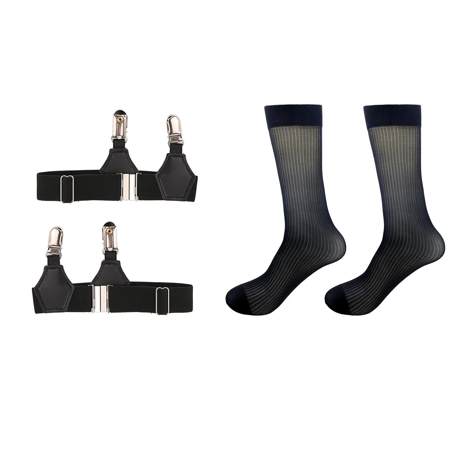 Men Formal Tube Sock Sexy Leg  - Suspender Clip Formal ulasan dan harga