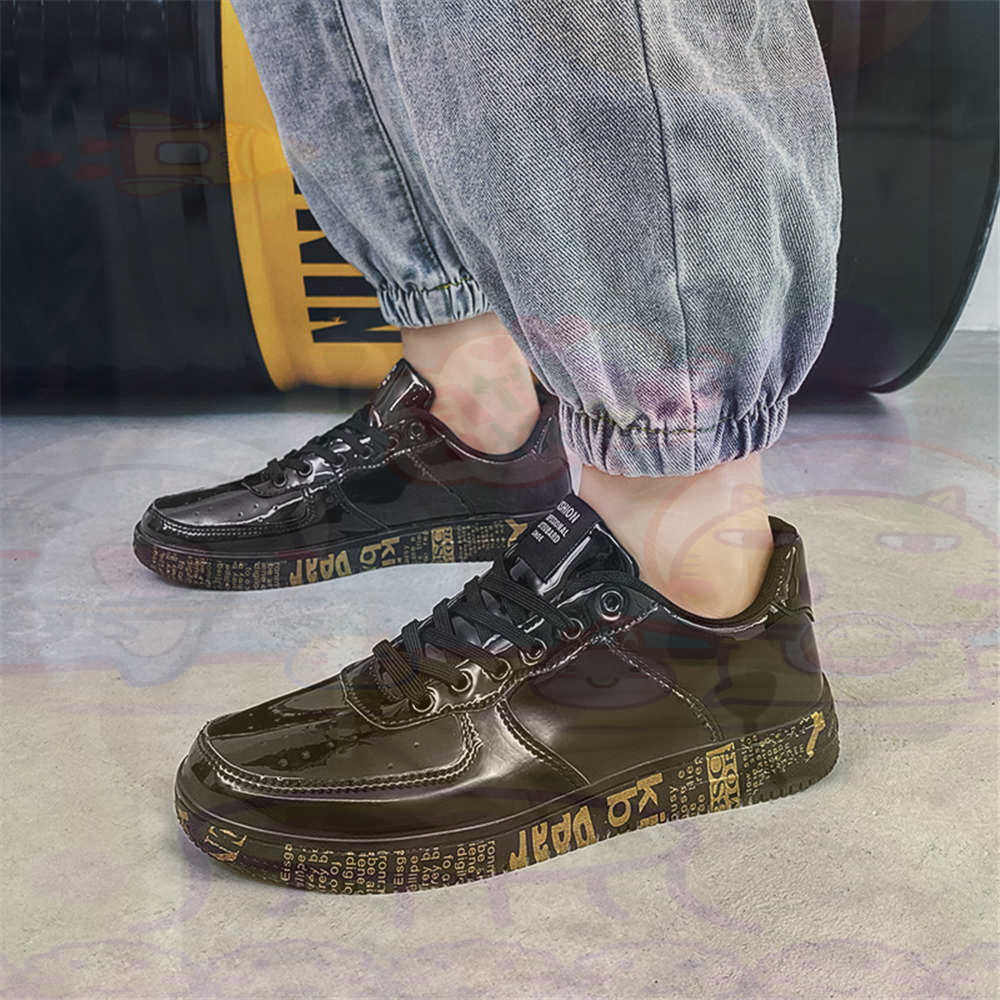 Round Foot Size 45 Sneakers Wh - Khaki Formal Wear Men ulasan dan harga