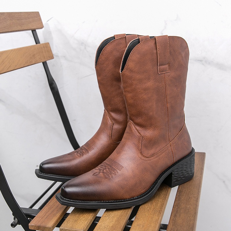 Men Boots Classic Embroidery W - Men'S Ethnic & Formal Designer Wear Studio S ulasan dan harga