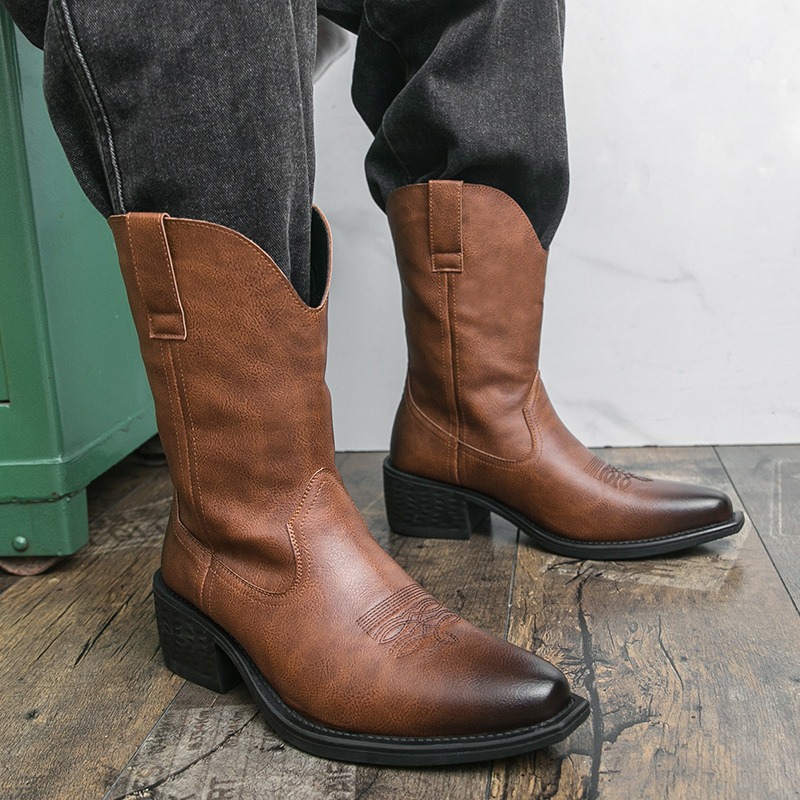 Men Boots Classic Embroidery W - Men'S Ethnic & Formal Designer Wear Studio S ulasan dan harga