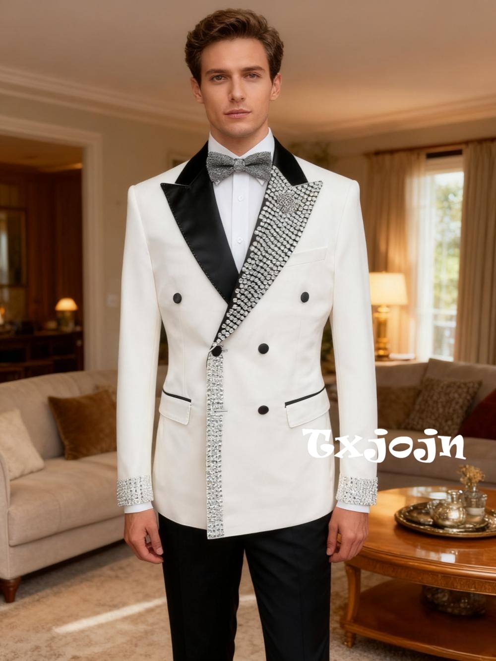 Dazzling Luxury Beaded Men's S - Men'S Formal Wear For Engagement ulasan dan harga